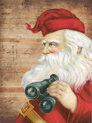 You Better Watch Out White Modern Wood Framed Art Print with Double Matting by Lewis, Sheldon