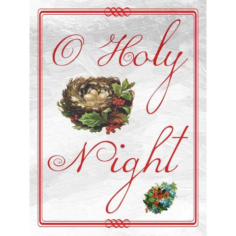 O Holy Night White Modern Wood Framed Art Print by Lewis, Sheldon