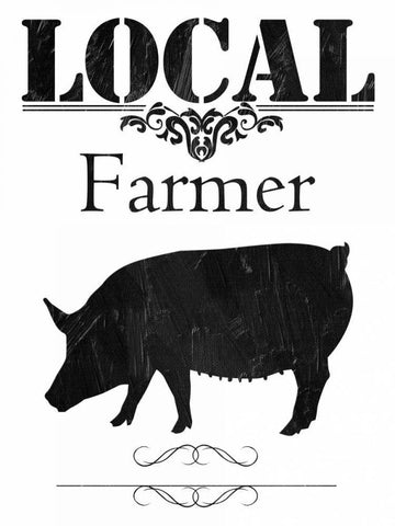 Local Farmer White Modern Wood Framed Art Print with Double Matting by Lewis, Sheldon