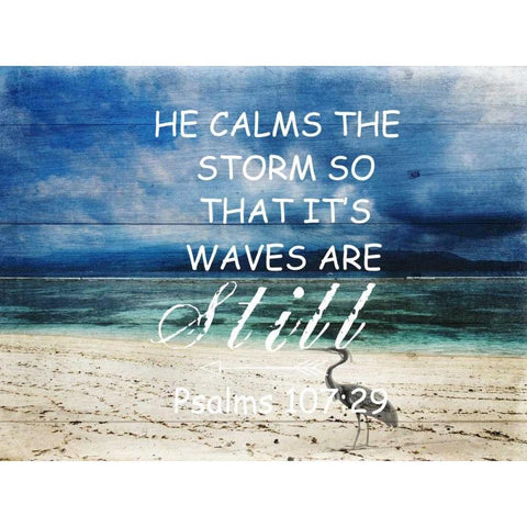 Its Waves Are Still Gold Ornate Wood Framed Art Print with Double Matting by Lewis, Sheldon