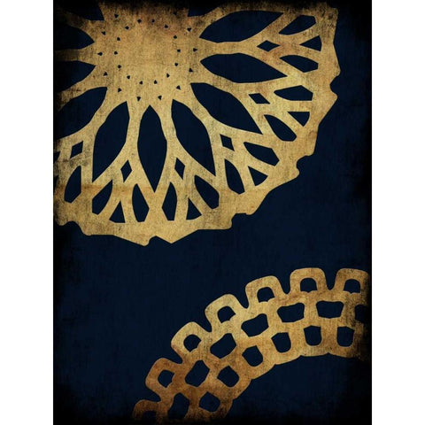 Indi Pattern Black Modern Wood Framed Art Print by Lewis, Sheldon