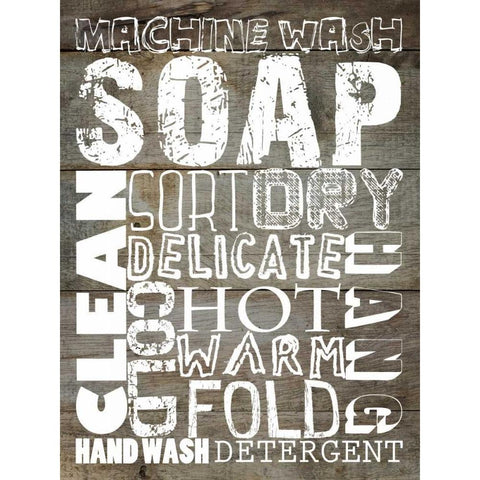 Laundry 1 Black Modern Wood Framed Art Print by Lewis, Sheldon