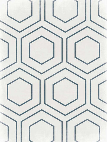 Pure Geo White Modern Wood Framed Art Print with Double Matting by Lewis, Sheldon
