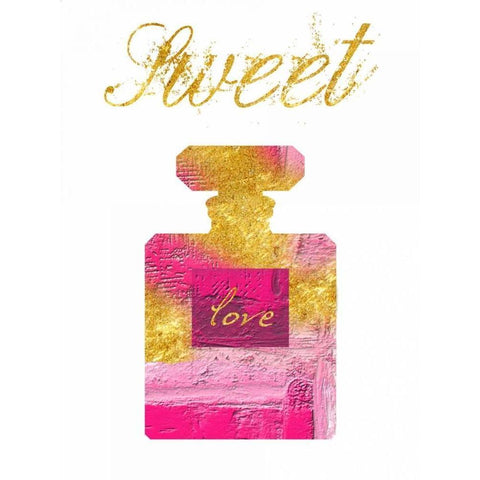 Pink Passion Gold Ornate Wood Framed Art Print with Double Matting by Lewis, Sheldon