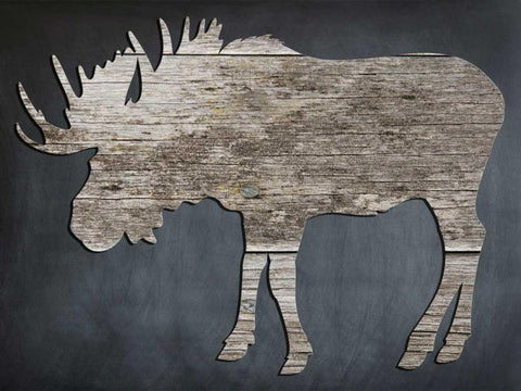 Wild White Modern Wood Framed Art Print with Double Matting by Lewis, Sheldon