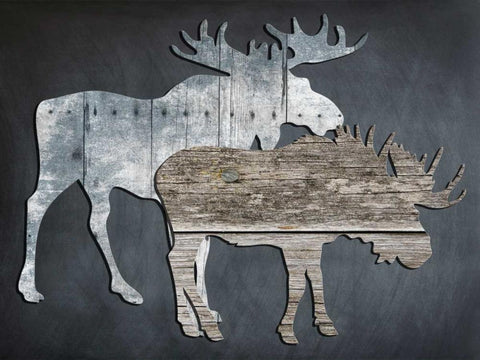 Wild World White Modern Wood Framed Art Print with Double Matting by Lewis, Sheldon