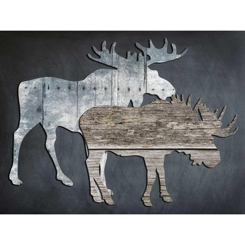 Wild World Black Modern Wood Framed Art Print by Lewis, Sheldon