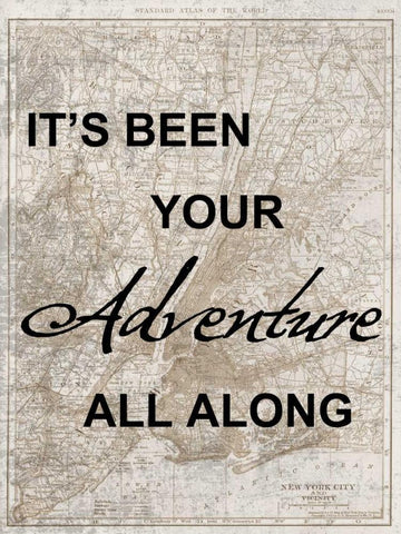 Your Travel Adventure Black Ornate Wood Framed Art Print with Double Matting by Lewis, Sheldon