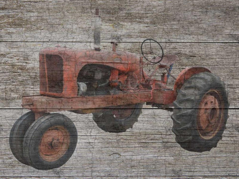 Farm Help Black Ornate Wood Framed Art Print with Double Matting by Lewis, Sheldon