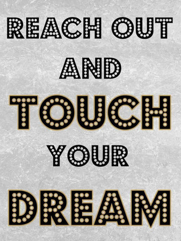 Reach Out White Modern Wood Framed Art Print with Double Matting by Lewis, Sheldon