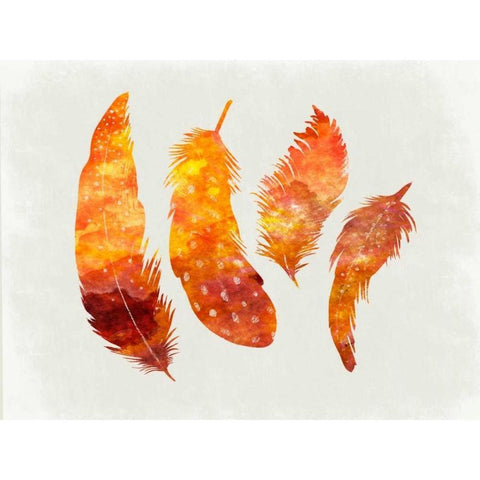 Feathery Abstract White Modern Wood Framed Art Print by Lewis, Sheldon