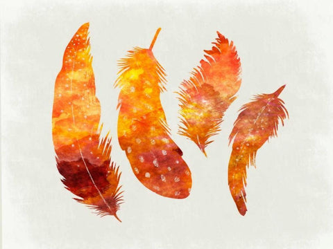 Feathery Abstract Black Ornate Wood Framed Art Print with Double Matting by Lewis, Sheldon