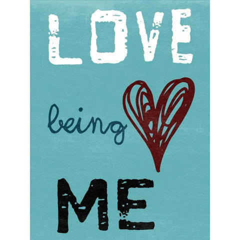 Being Me White Modern Wood Framed Art Print by Lewis, Sheldon