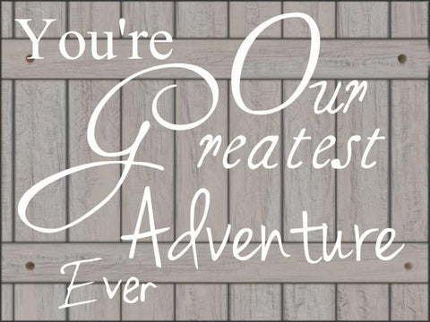 Greatest Adventure White Modern Wood Framed Art Print with Double Matting by Lewis, Sheldon
