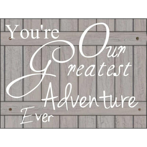 Greatest Adventure White Modern Wood Framed Art Print by Lewis, Sheldon