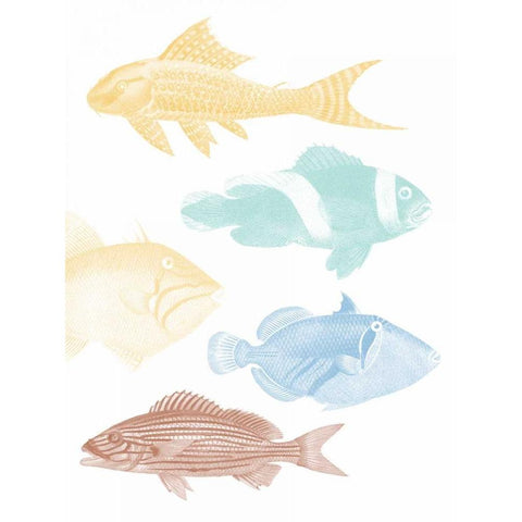 Deep Sea Adventure 2 White Modern Wood Framed Art Print by Lewis, Sheldon