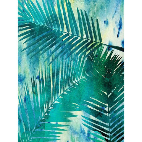 Deep In The Tropic 1 White Modern Wood Framed Art Print by Lewis, Sheldon