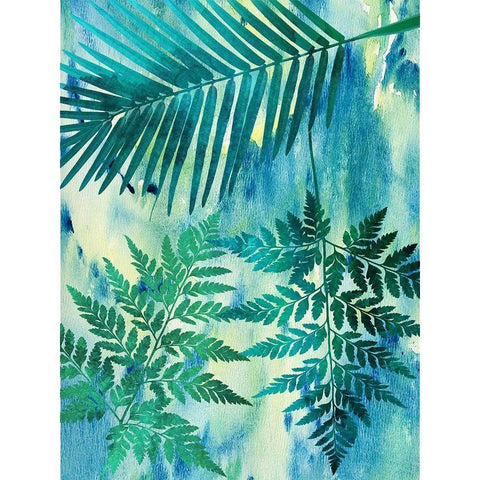 Deep In The Tropic 2 White Modern Wood Framed Art Print by Lewis, Sheldon