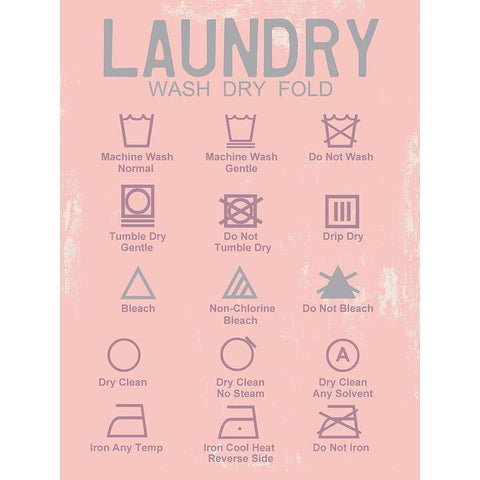 Laundry Language White Modern Wood Framed Art Print by Lewis, Sheldon