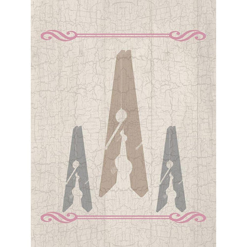 Laundry Pins 2 White Modern Wood Framed Art Print by Lewis, Sheldon