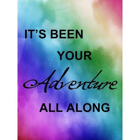 Bright Adventure Black Modern Wood Framed Art Print with Double Matting by Lewis, Sheldon