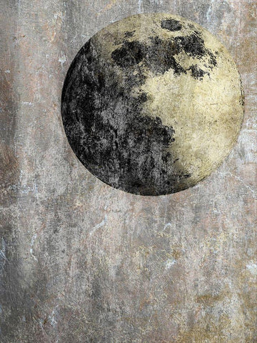 Dark Of The Moon White Modern Wood Framed Art Print with Double Matting by Lewis, Sheldon