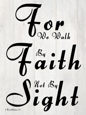 Faith Walk Black Ornate Wood Framed Art Print with Double Matting by Lewis, Sheldon