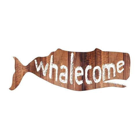Whalecome Gold Ornate Wood Framed Art Print with Double Matting by Lewis, Sheldon