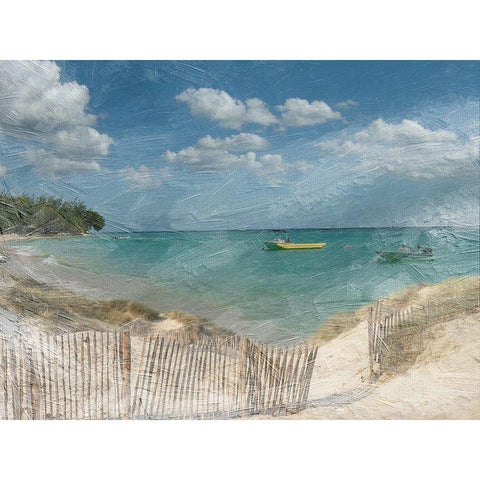 Bathway Bay 2 Black Modern Wood Framed Art Print by Lewis, Sheldon