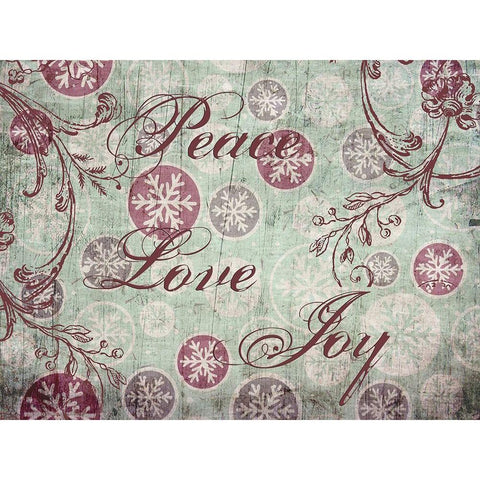 Christmas For All Gold Ornate Wood Framed Art Print with Double Matting by Lewis, Sheldon