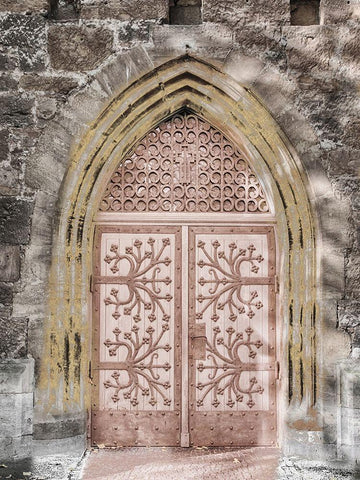 Vintage Tone White Modern Wood Framed Art Print with Double Matting by Lewis, Sheldon