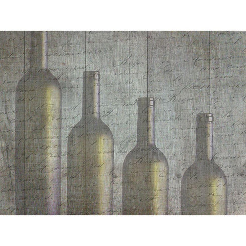 Aged Wine White Modern Wood Framed Art Print by Lewis, Sheldon