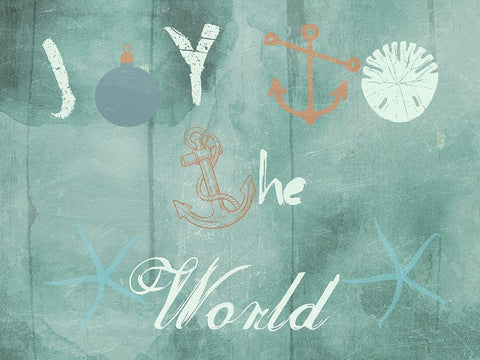 Christmas By The Coast White Modern Wood Framed Art Print with Double Matting by Lewis, Sheldon