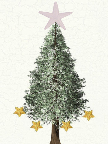 Coastal Christmas White Modern Wood Framed Art Print with Double Matting by Lewis, Sheldon