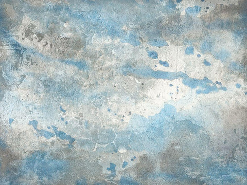 Ocean Blue White Modern Wood Framed Art Print with Double Matting by Lewis, Sheldon