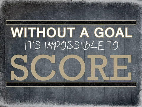Goal Black Ornate Wood Framed Art Print with Double Matting by Lewis, Sheldon