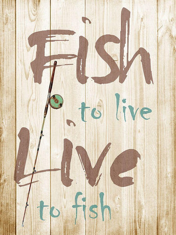 Fish White Modern Wood Framed Art Print with Double Matting by Lewis, Sheldon