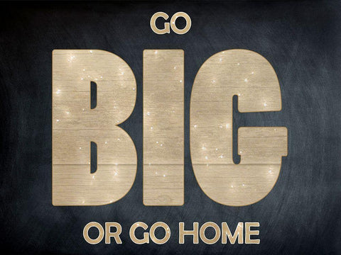Go Big White Modern Wood Framed Art Print with Double Matting by Lewis, Sheldon
