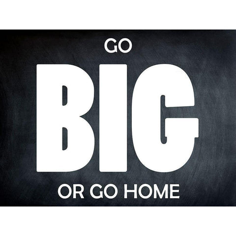 Go Big BW Black Modern Wood Framed Art Print with Double Matting by Lewis, Sheldon