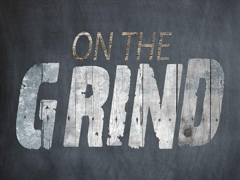 On The Grind Black Ornate Wood Framed Art Print with Double Matting by Lewis, Sheldon
