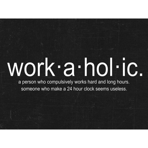 Workaholic Gold Ornate Wood Framed Art Print with Double Matting by Lewis, Sheldon