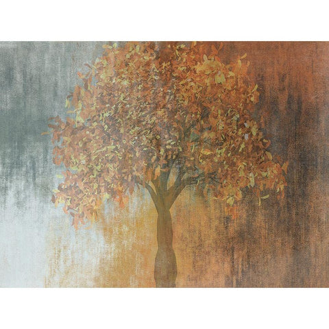 Under The Shaded Tree 1 Black Modern Wood Framed Art Print with Double Matting by Lewis, Sheldon