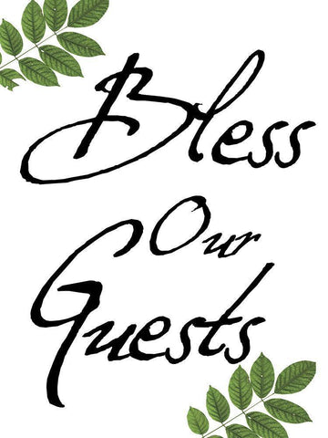 Our Guests White Modern Wood Framed Art Print with Double Matting by Lewis, Sheldon