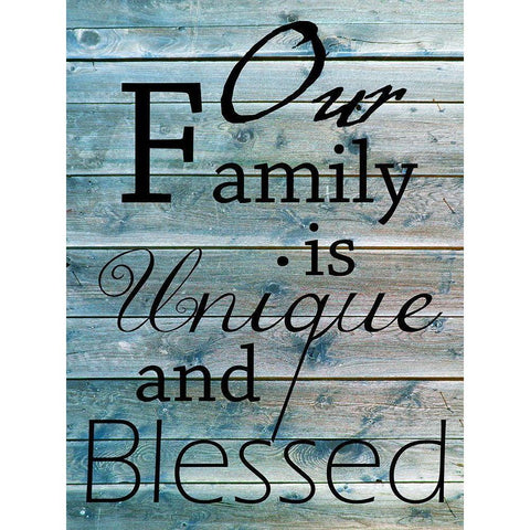 Blessed Family White Modern Wood Framed Art Print by Lewis, Sheldon