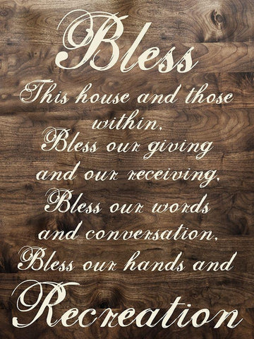More Blessings Black Ornate Wood Framed Art Print with Double Matting by Lewis, Sheldon