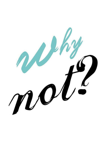 Why Not White Modern Wood Framed Art Print with Double Matting by Lewis, Sheldon