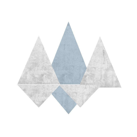 Geometric Island White Modern Wood Framed Art Print by Lewis, Sheldon