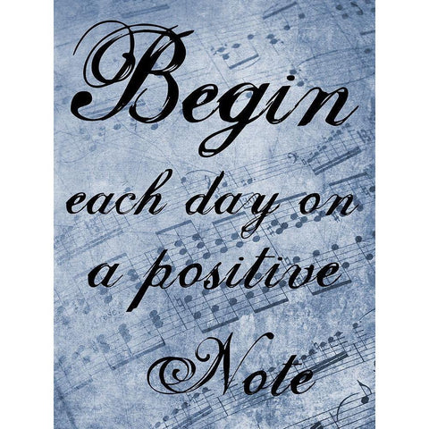 Positive Note White Modern Wood Framed Art Print by Lewis, Sheldon