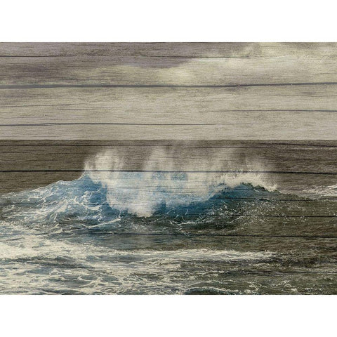 Blast Of Blue 2 White Modern Wood Framed Art Print by Lewis, Sheldon