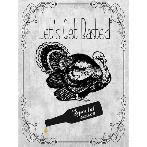 Basted Black Modern Wood Framed Art Print with Double Matting by Lewis, Sheldon